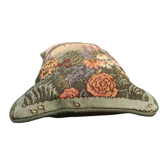 Decorative Needlepoint Pillow "A Mothers Heart Is A Garden Of Love" Floral Desig - Picture 3 of 6